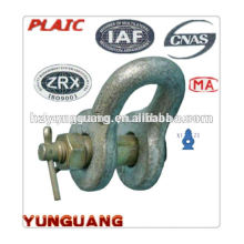 Hot-dip galvanized Shackle overhead lines Accessories power pole hardware electric transmission line construction fitting